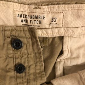 Khaki Cargo Shorts - Abercrombie